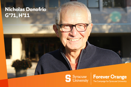 Nicholas Donofrio G'71, H'11 Forever Orange