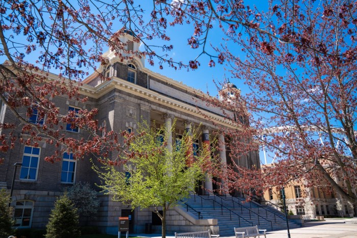 Carnegie Library building exterior  displayed in a new window