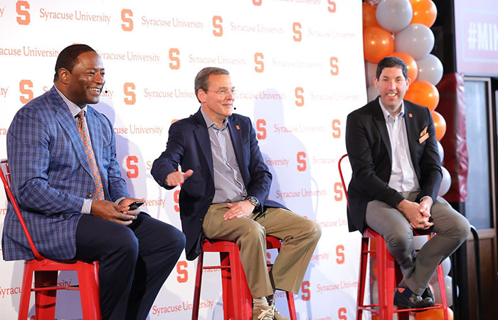 Coach Babers, AD Wildhack, and Matt Park